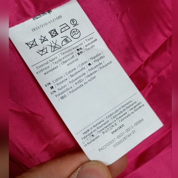 Red Valentino Ruffle Detail Coat in Fuschia Pink💕 $1595 - Picture 8 of 11